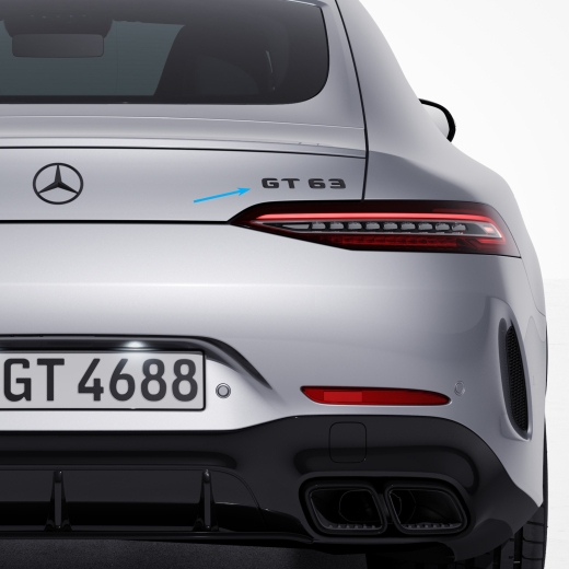 Emblema AMG "GT63" negro AMG GT Coupé de 4 puertas X290  | A2908174200