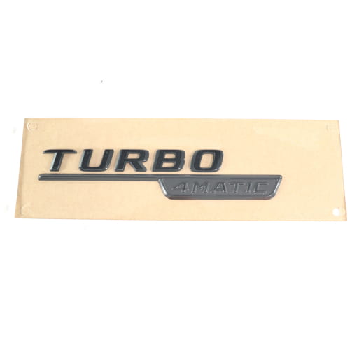 Turbo 4MATIC logo set black genuine Mercedes-AMG | A1778177600/7800