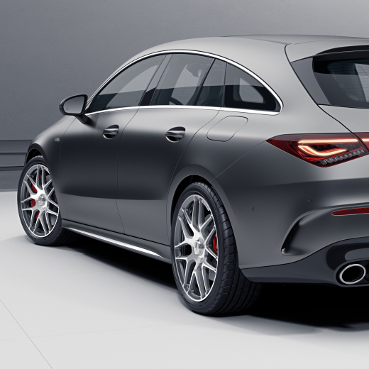 Llanta forjada AMG de 19 pulgadas gris, diseño de radios cruzados CLA C118/X118 | A17740124007X21-118