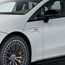 AMG-logo 4Matic+ zilverchroom spatbord EQS V297 | A2978171800-K