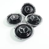 AMG Naafdekkingen Edition 1 gesmede velgen naafdoppen zilver zwart Origineel Mercedes-Benz