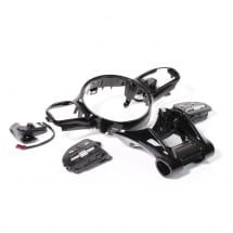 zwarte AMG stuurwielbekleding Performance stuurwiel Nightpak | amg-pf-lenkr-schwarz