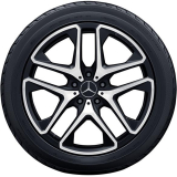 Roues hiver G63 AMG 21 pouces Classe G W463A noir, jeu complet de roues d'origine Mercedes-AMG