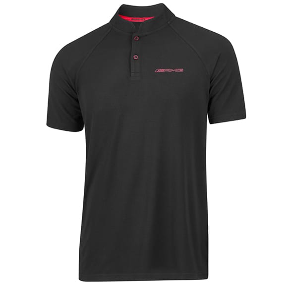 AMG poloshirt heren zwart & rood origineel Mercedes-AMG Collection