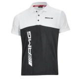 AMG Poloshirt Heren zwart/wit Original Mercedes-AMG Collection
