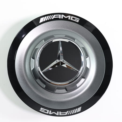 AMG Radnabenabdeckung Schmiedefelgen Nabendeckel himalaya grau Original Mercedes-AMG | A0004005800 7258-B