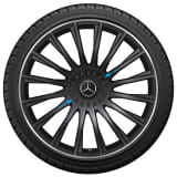 AMG Radnabenabdeckung Schmiedefelgen Nabendeckel schwarz matt Original Mercedes-Benz