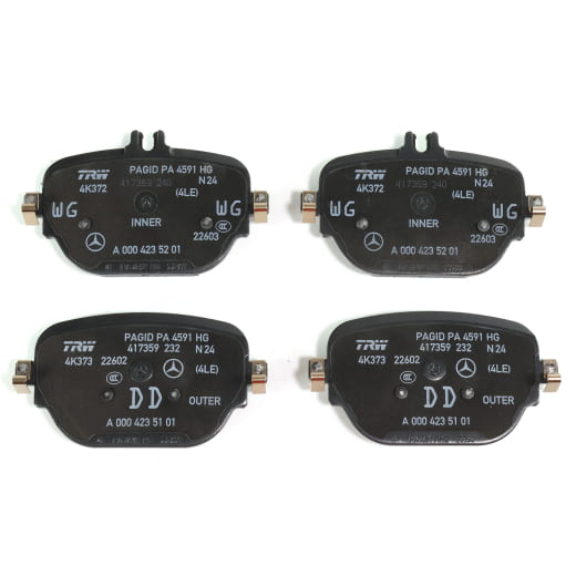 AMG remblokkenset achterzijde GLC C253 X253 GLC 63 AMG orig. | A0004205204-253