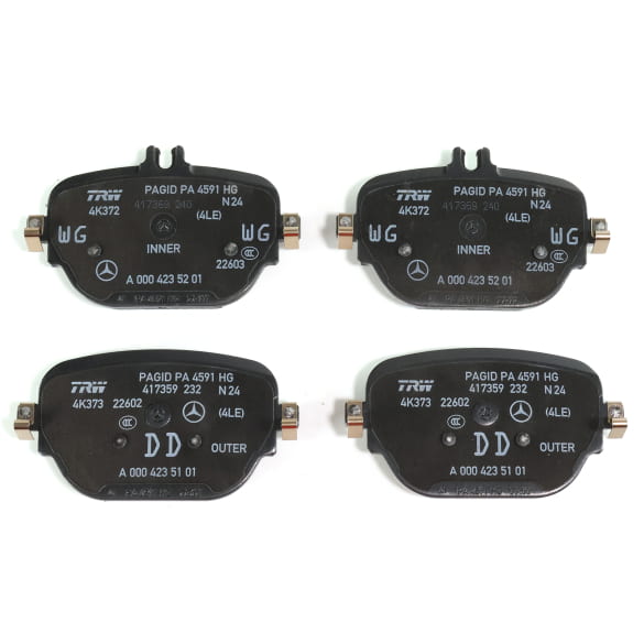 AMG remblokkenset achterzijde GLC C253 X253 GLC 63 AMG orig. | A0004205204-253