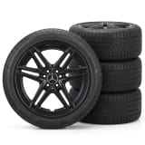 Llantas de invierno AMG 19 pulgadas CLA 45 Coupé C118 de 5 radios dobles negro mate Originales de la