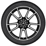 Ruedas de verano C 43 AMG 19 pulgadas 5 radios dobles Clase C 205 original Mercedes-Benz