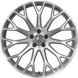 Set cerchi AMG 21 pollici SL R232 a razze incrociate grigio titanio Original Mercedes-AMG