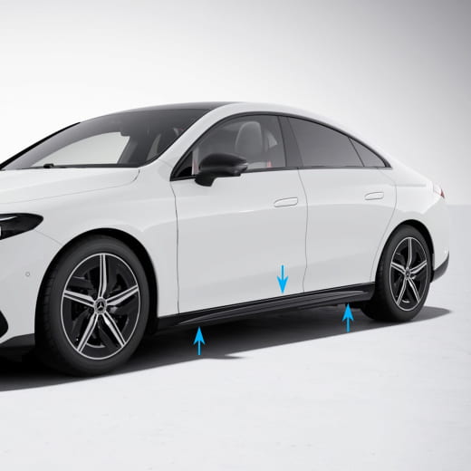 AMG insert side skirts CLA Coupé C174 Night Package Genuine Mercedes-Benz | C174-SWE-AMG-Night