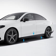 AMG insert side skirts CLA Coupé C174 Night Package Genuine Mercedes-Benz | C174-SWE-AMG-Night