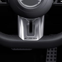 AMG steering wheel trim chrome G-Klasse W465 Genuine Mercedes-AMG | AMG-Lenkradblende-W465