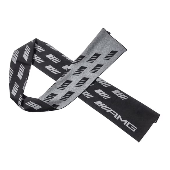 AMG Strickschal Schal schwarz grau Unisex Original Mercedes-AMG