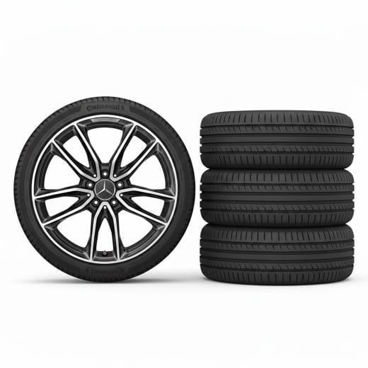 AMG Summer wheels 19 inch A-Class W177 Bridgestone Genuine Mercedes-Benz | A1774011700 7X23-S-W177