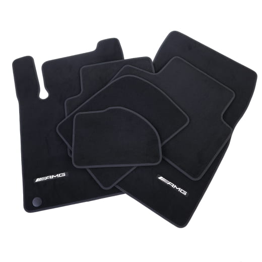 Tapis AMG en velours GLB X247 noir, 6 pièces, origine Mercedes-Benz | A2476806003 9J74