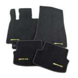 Tapis de sol velours AMG Final Edition Classe C C205 noir, 4 pièces, original Mercedes-AMG