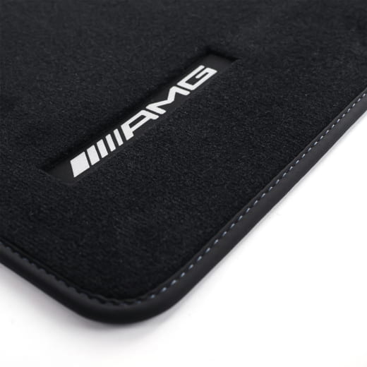 Tapis voiture velours AMG G-Klasse W465 noir bleu pacifique 4 pièces Original Mercedes-Benz | A4656806301 5C68