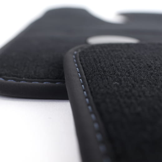 Tapis voiture velours AMG G-Klasse W465 noir bleu pacifique 4 pièces Original Mercedes-Benz | A4656806301 5C68