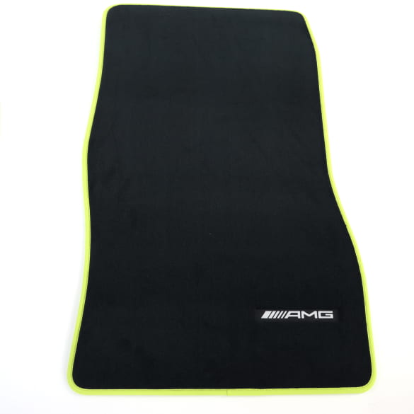 AMG velour floor mats CLA Coupé C174 black Energygreen 3-piece Genuine Mercedes-Benz | A1746808300 6C83-C174