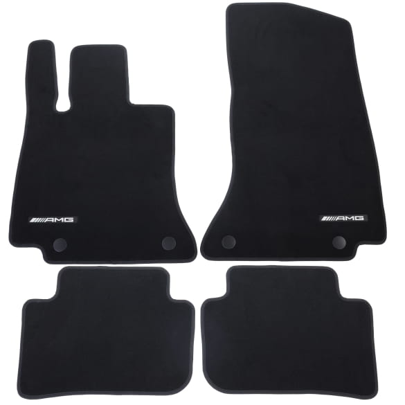 AMG Velour floor mats CLE C236 Coupe black 4-piece Genuine Mercedes-AMG | A2366805501 9J74-C236