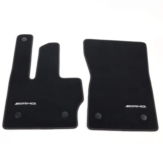AMG velours floor mats G-Class W465 black catalanbeige 4-piece set genuine Mercedes-Benz  | A4656806301 8AA5