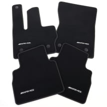 AMG velours floor mats G-Class W465 black catalanbeige 4-piece set genuine Mercedes-Benz  | A4656806301 8AA5