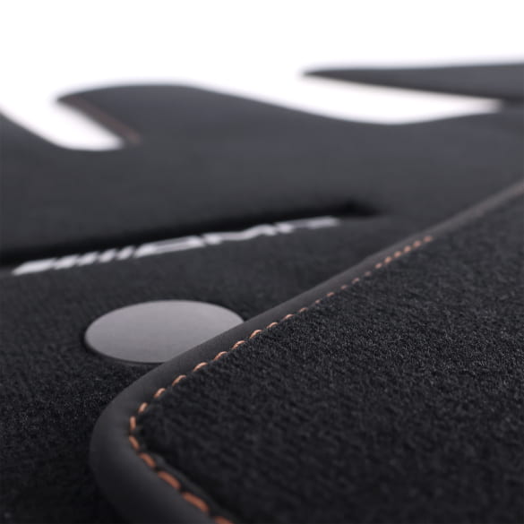 AMG velours floor mats G-Class W465 black bronze 4-piece set genuine Mercedes-Benz  | A4656806301 8H36