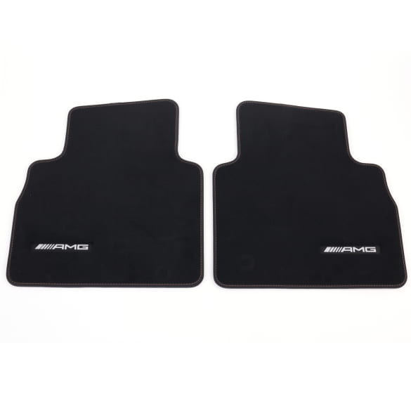 AMG velours floor mats G-Class W465 black bronze 4-piece set genuine Mercedes-Benz  | A4656806301 8H36