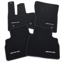 AMG velours floor mats G-Class W465 black gold 4-piece set genuine Mercedes-Benz  | A4656806301 1D27