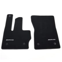 AMG velours floor mats G-Class W465 black gold 4-piece set genuine Mercedes-Benz  | A4656806301 1D27