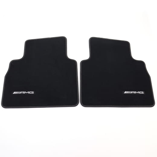 AMG velours floor mats G-Class W465 black gold 4-piece set genuine Mercedes-Benz  | A4656806301 1D27