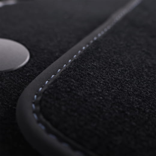 AMG velours floor mats G-Class W465 black pacific blue 4-piece set genuine Mercedes-Benz  | A4656806301 5C68