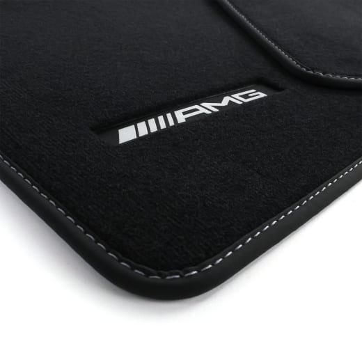 AMG velours floor mats G-Class W465 black sage grey 4-piece set genuine Mercedes-Benz  | A4656806301 7D67