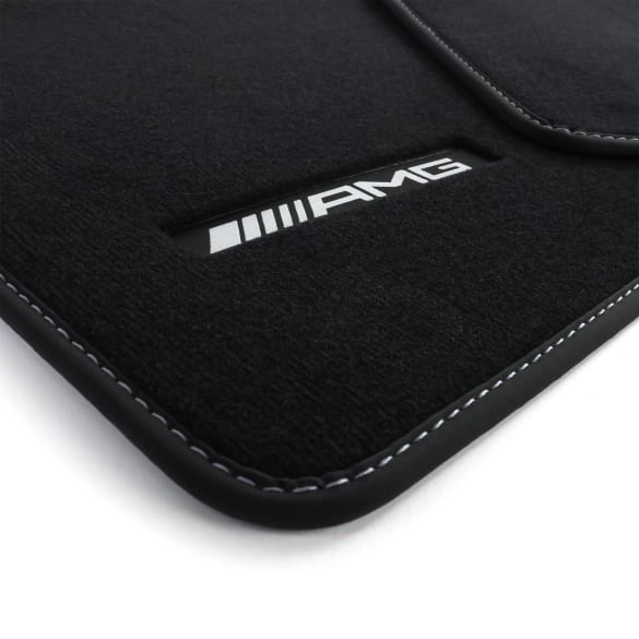 AMG velours floor mats G-Class W465 black sage grey 4-piece set genuine Mercedes-Benz  | A4656806301 7D67