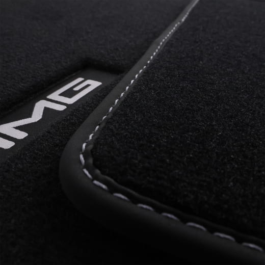 AMG velours floor mats G-Class W465 black sage grey 4-piece set genuine Mercedes-Benz  | A4656806301 7D67
