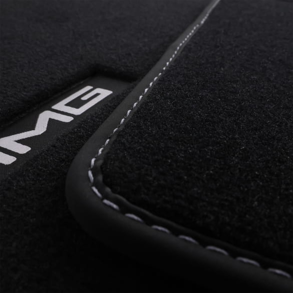 AMG velours floor mats G-Class W465 black sage grey 4-piece set genuine Mercedes-Benz  | A4656806301 7D67