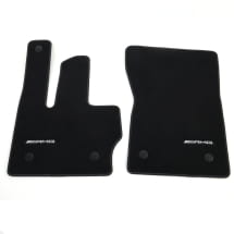 AMG velours floor mats G-Class W465 black sage grey 4-piece set genuine Mercedes-Benz  | A4656806301 7D67