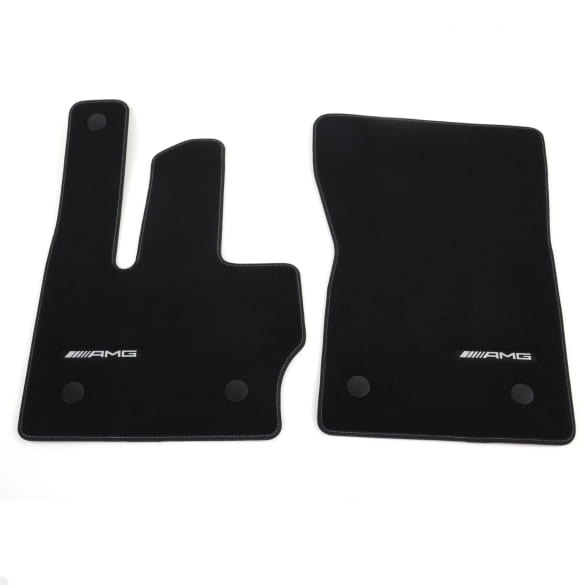 AMG velours floor mats G-Class W465 black sage grey 4-piece set genuine Mercedes-Benz  | A4656806301 7D67