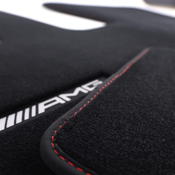 AMG velours floor mats G-Class W465 black SL red 4-piece set genuine Mercedes-Benz  | A4656806301 3D16
