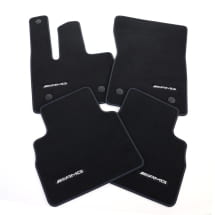 AMG velours floor mats G-Class W465 black tikki blue 4-piece set genuine Mercedes-Benz  | A4656806301 5F06