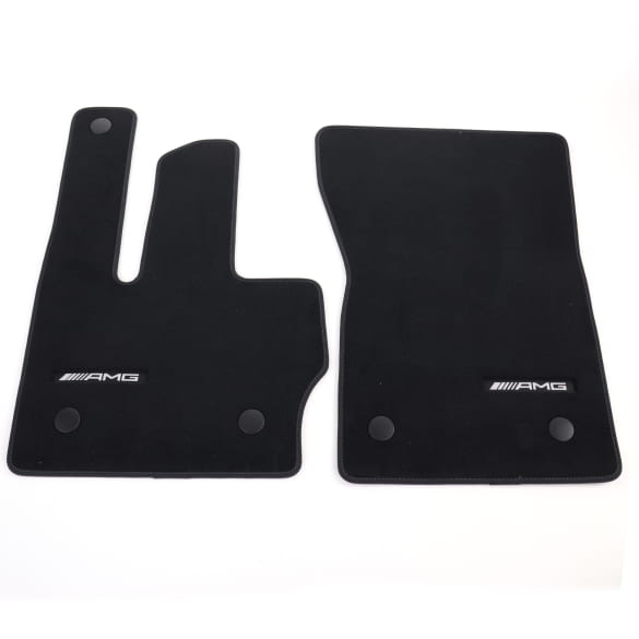 AMG velours automatten voor G-Klasse W465 zwart pacifischbl  | A4656806301 5C68