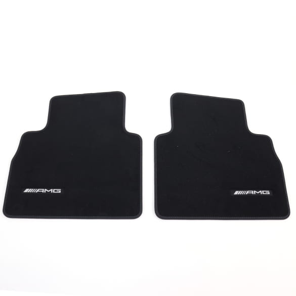 AMG velours automatten voor G-Klasse W465 zwart pacifischbl  | A4656806301 5C68