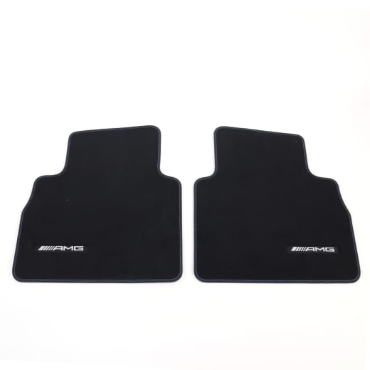 AMG velours automatten G-Klasse W465 zwart tikkiblau 4-delig | A4656806301 5F06