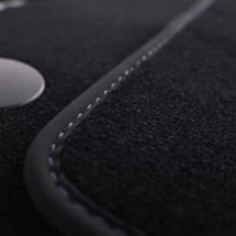 AMG Veloursmatten Fußmatten G-Klasse W465 schwarz pazifikblau 4-teilig Original Mercedes-Benz | A4656806301 5C68