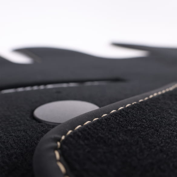 AMG Veloursmatten Fußmatten G-Klasse W465 schwarz catalanbeige 4-teilig Original Mercedes-Benz | A4656806301 8AA5