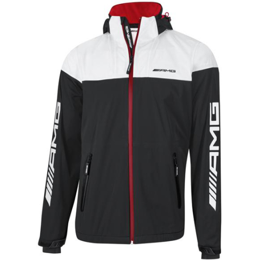 Veste softshell homme noir/blanc Mercedes-AMG originale | B669592-K
