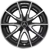 AMG wheels SL R232 20-inch 5-twin-spokes black matt Genuine Mercedes-Benz